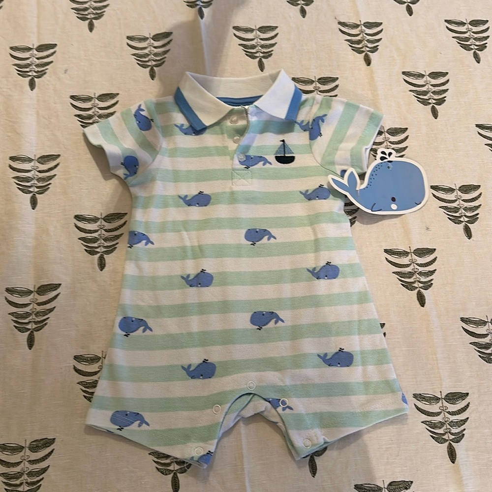 Little Beginnings Whale Onsie